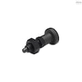 Elesa Black-oxide steel plunger, with locking nut, PMT.100-10-M20x1, 5-AK PMT.100-AK